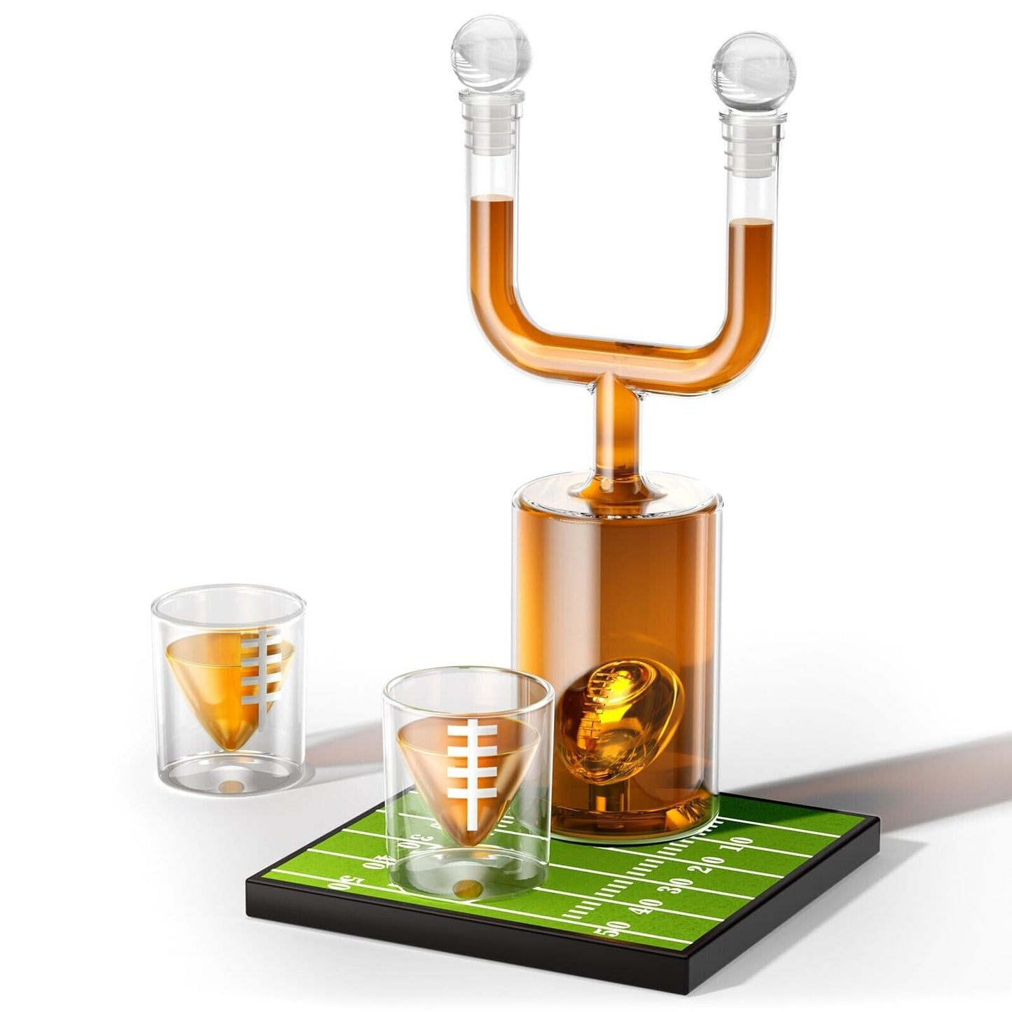 Football Gifts for Men, Kollea Whiskey Decanter Sets for Men, 28Oz Football D...